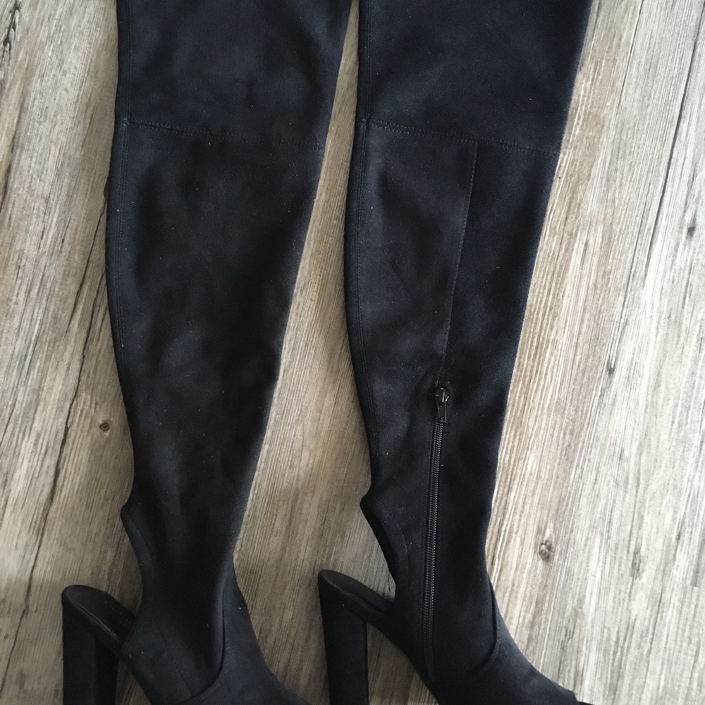 Charlotte Russe over knee sandals boots size 6